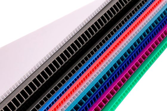 3mm 4mm Plastic Honeycomb Sheets PP Fluted Hollow Grid Board