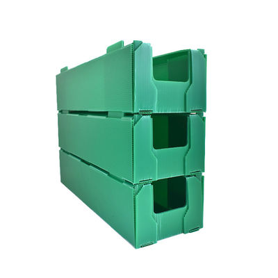 Front Opening Warehouse Storage Bin Plastic Corrugated Stackable Storage Box Shelf Picking Bins