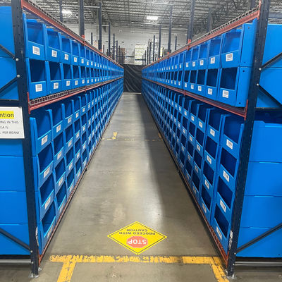 Flat Pack Blue Corrugated Plastic Parts Bins Stackable PP Shelf Stake Bins Corflute K Bins