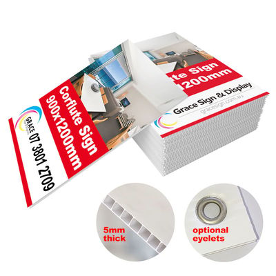 12"x18", 24"x18", 24"x24", 36"x24" 4mm Corrugated Plastic Yard Signs Printing Coroplast Signs