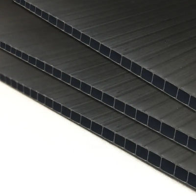 2400x1200 Plastic Corrugated Boards Panels for Temporary Surface Protection Flooring Protective Sheets in Black White Blue