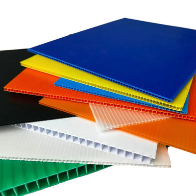 2400x1200 Plastic Corrugated Boards Panels for Temporary Surface Protection Flooring Protective Sheets in Black White Blue