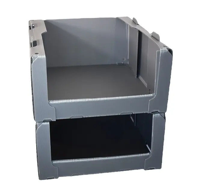 Stackable PP Storage Warehouse Picking Box Bin Corrugated Plastic Picking Bins